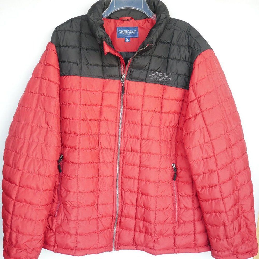 Cherokee Men's Size 2XL Jacket Outerwear Lightweight Box Quilt
